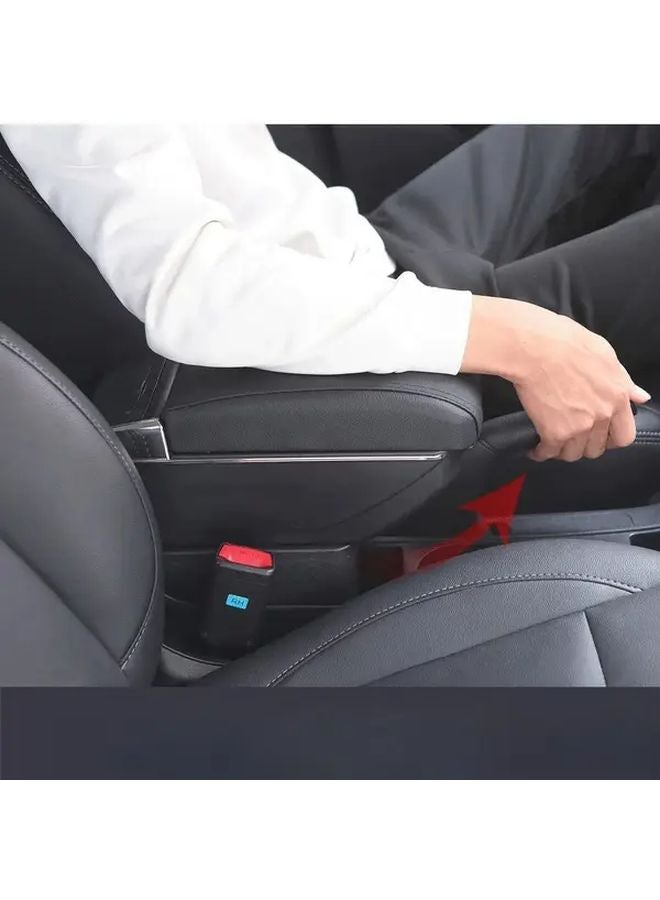 Honda Fit Jazz 2008 2013 Car Armrest Box Storage Console D3 Black White Color - Image 4